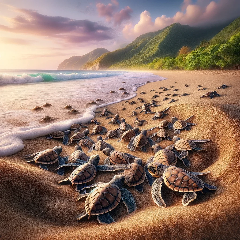 This image depicts Monterrico's Turtle Season in Georgia which is in the list of best time to visit in Georgia